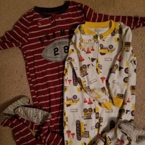 Fleece footie pajamas 3t